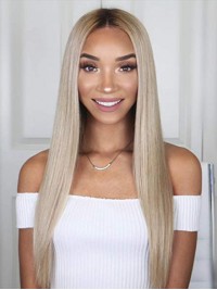 Long Yaki Straight 360 Lace Remy Human Hair Wigs