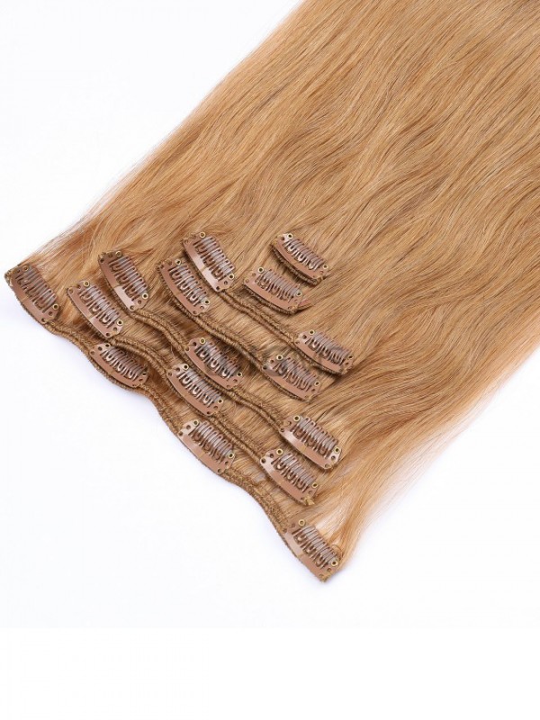 Blonde Long Straight Clip In Extension