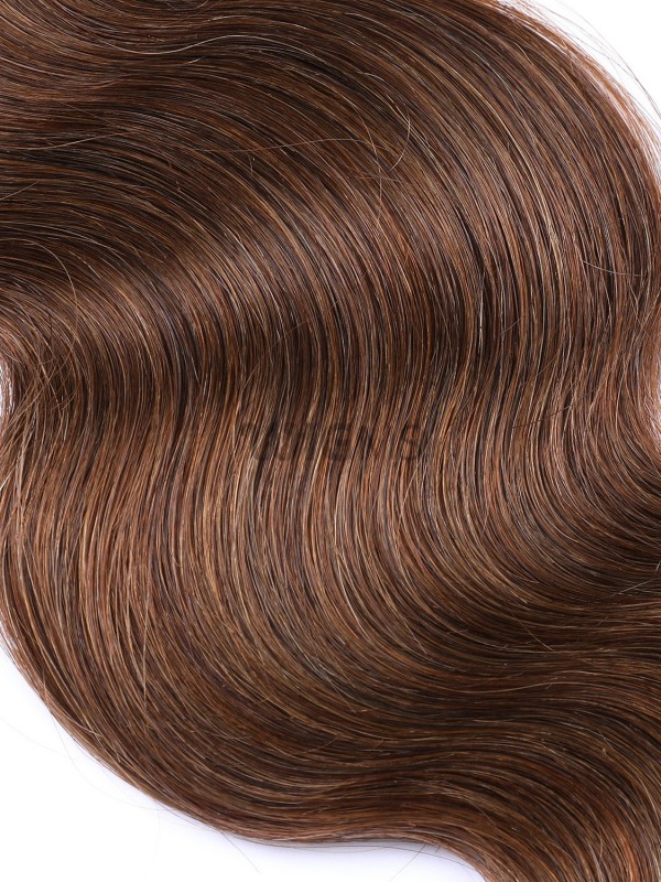 Brown Long Wavy Clip In Extension