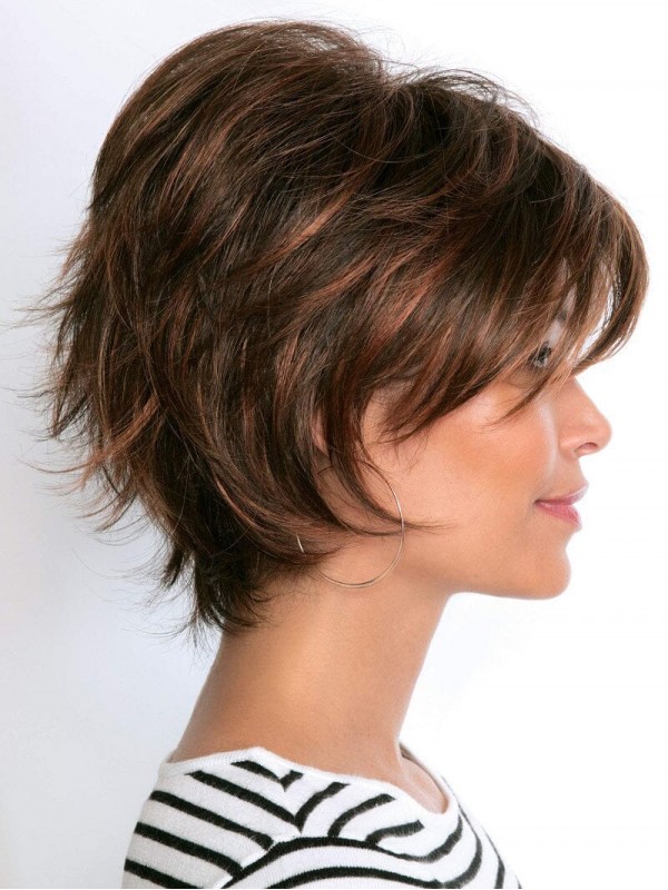 Short Boycuts Layered Synthetic Capless Wigs