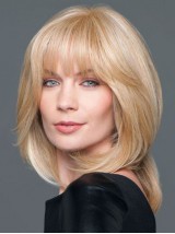 Elegant Shoulder Length Straight Layered Synthetic Wigs