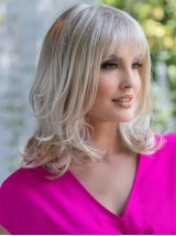 14" Elegant Shoulder Length Synthetic Wigs With Bangs