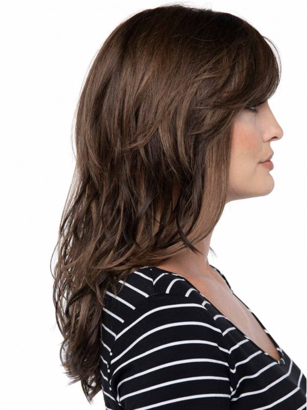 Long Layered Staright Synthetic Monofilament Wigs