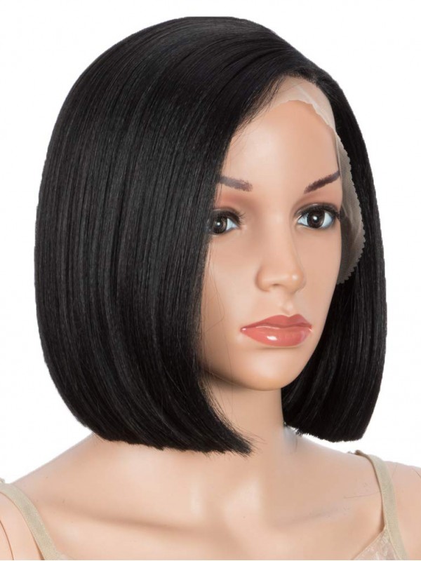 Capless Wigs Natural Straight Bob Synthetic Wigs