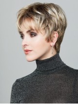 Short Straight 6" Pixie Synthetic Capless Wigs