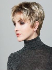 Short Straight 6" Pixie Synthetic Capless Wigs