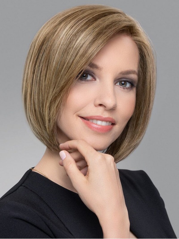 10" Trendy Blonde Chin Length Bobs Straight Synthetic Wigs