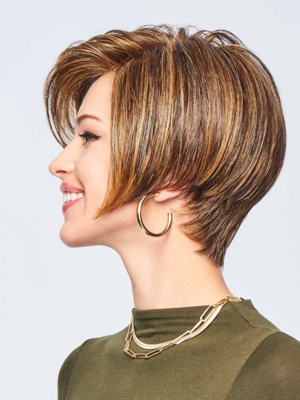 Classic Lace Front Layered Short Wigs