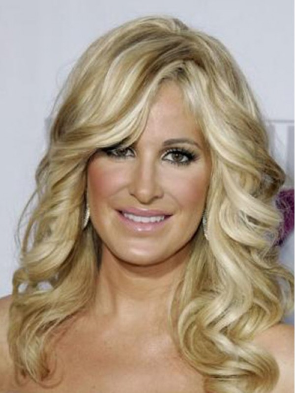 Style Blonde Wavy Long Kim Zolciak Wigs