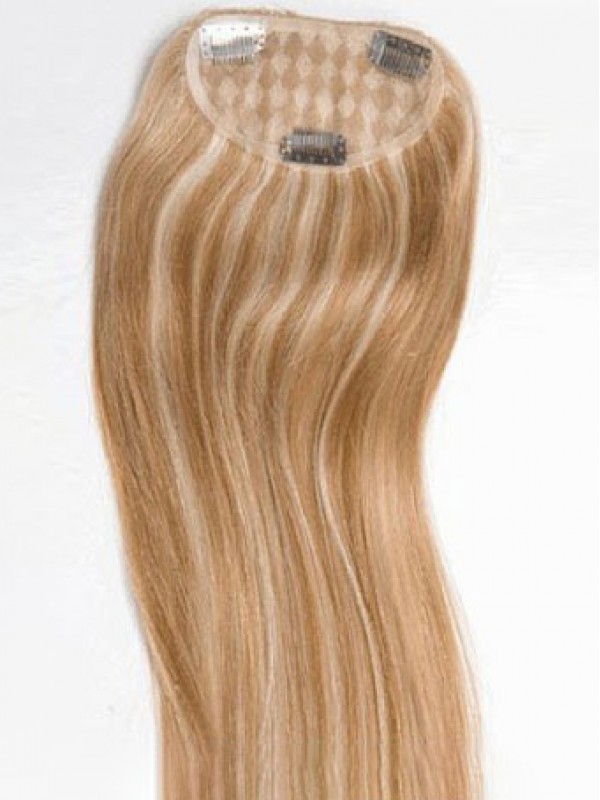 5"*2.75" 20" Straight Blonde Remy Human Hair Mono Hair Pieces
