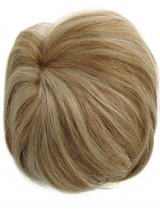 6"x6" Blonde Remy Human Hair Addition Mono Top Wiglet