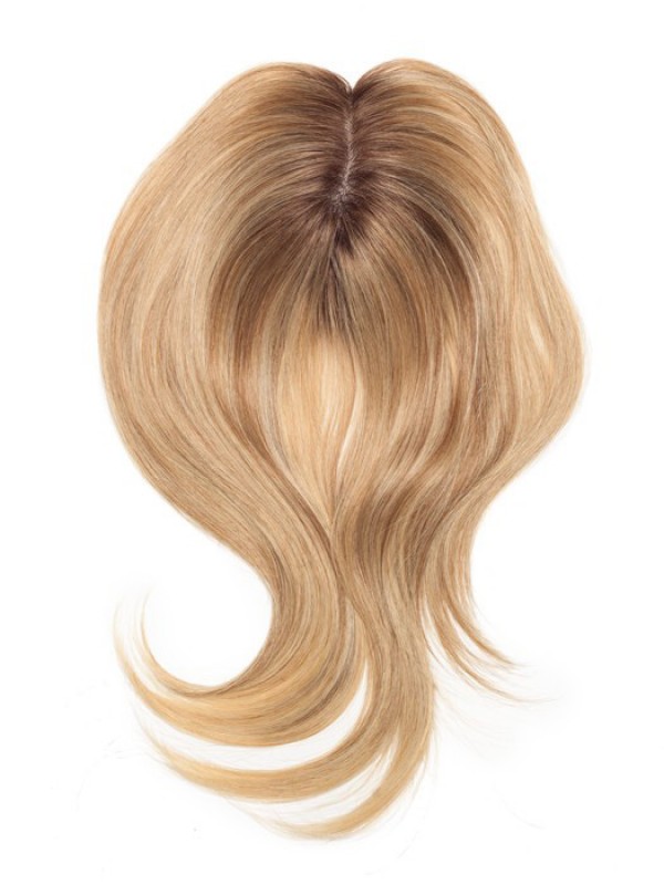 5"x5.75" 18" Wavy Blonde Remy Human Hair Mono Hair Piece
