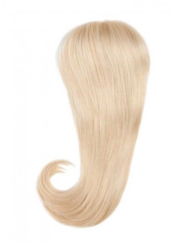 4.75"x4.75" Long Straight Blonde 100% Human Hair Mono Hair Pieces
