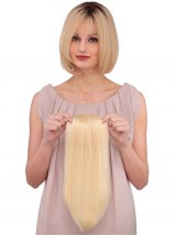 5"x4.5" Clip In Blonde Human Hair Top Piece