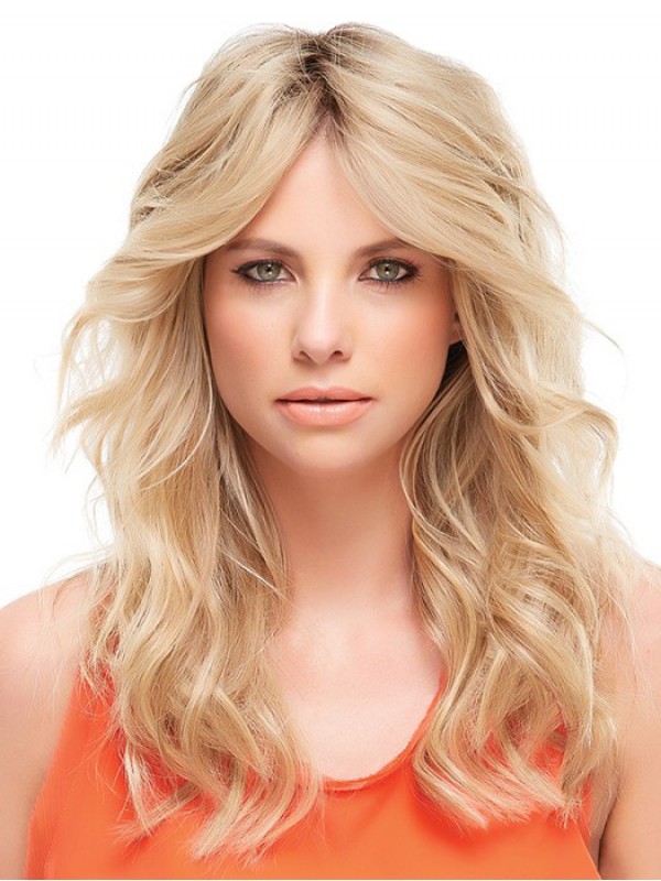 5"x5.75" Wavy Blonde 100% Human Hair Mono Hair Pieces