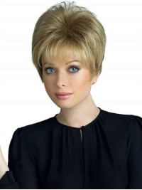 5"x5.75" Short Straight Blonde Human Hair Pieces