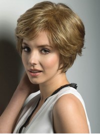 8.5"x8.5" Short Human Hair Mono Wiglet Hairpieces