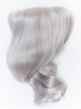 5"x5" Fashion Medium Silvery White Wavy Hair Piece