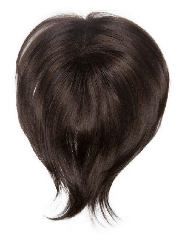 5"x6.5" Black Straight Medium Human Hair Top Piece