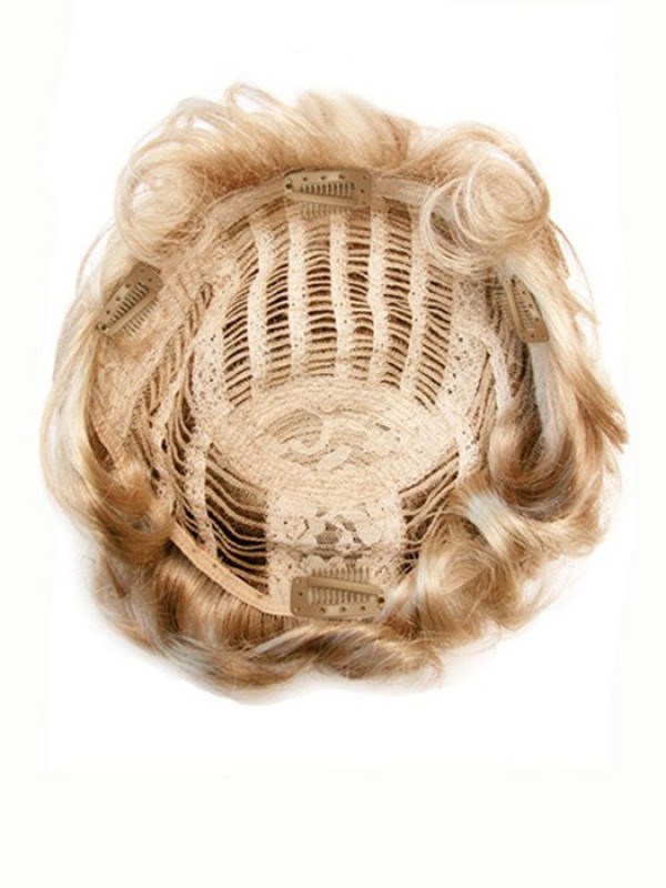 6.5"x9" Curly Human Hair Addition Hairpiece