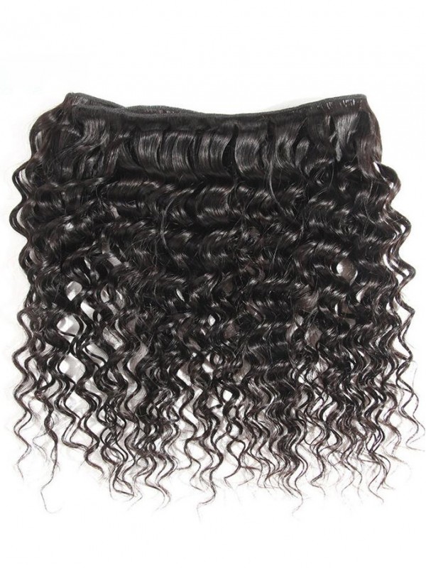 3 Bundles Deep Wave Hair With 4*4 Lace Closure Ali Pearl Brazilian Hair