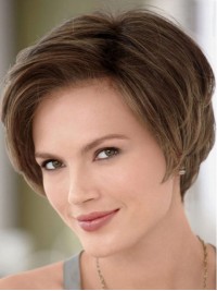 Short Straight Lace Front Human Wigs