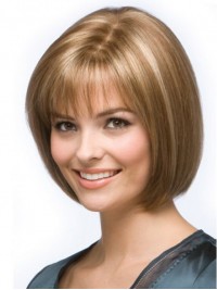 Short Straight Lace Front Human Wigs
