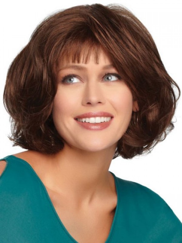 Medium Wavy Lace Front Bob Wigs