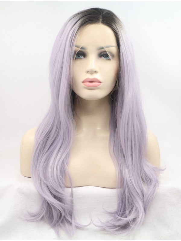 Long  Wavy Lace Front Wavy Synthetic Wigs