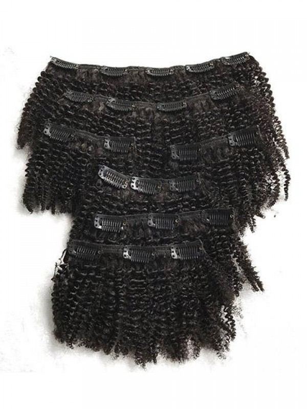 Kinkys Curly Clip In Hair Extensions Afro Kinkys Human Hair Woman