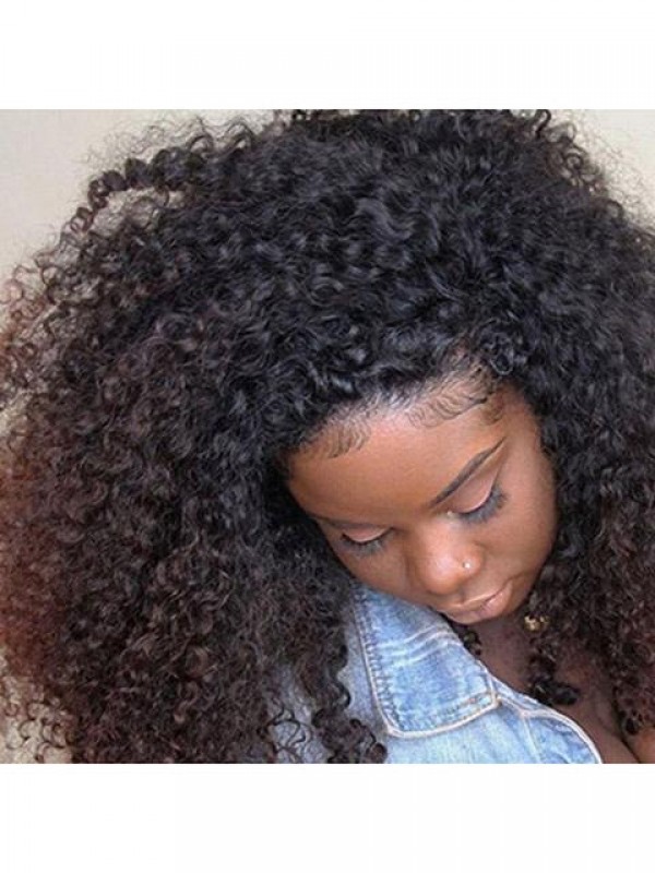 Kinky Curly African American Clip In Hair Extensions