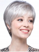 Short Straight Classical Synthetic Hair Wigs 6 Inches