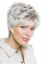 Short Straight Lace Front Synthetic Hair Wigs 6 Inches