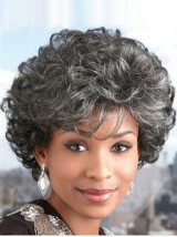 Short Curly Capless Synthetic Hair Wigs 8 Inches