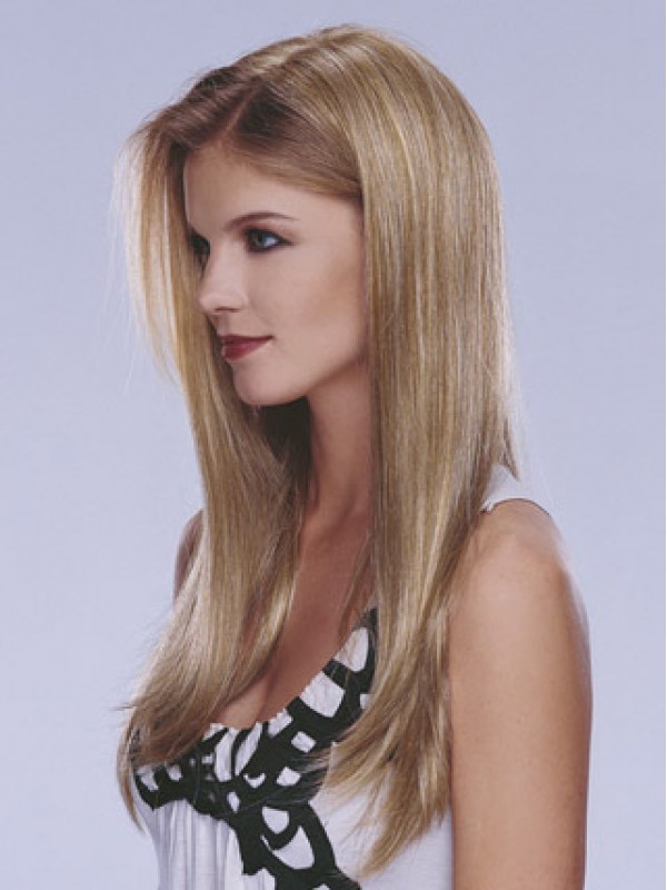 Blonde Lace Front Remy Human Hair Perfect Long Wigs