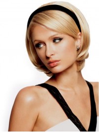 8" Straight 3/4 Cap Headband Wig