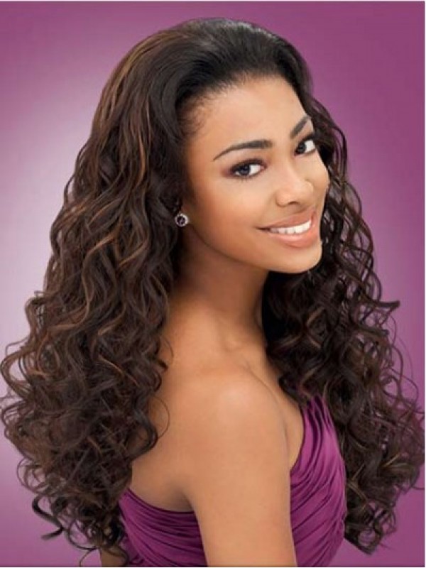 Long Wavy Beautiful 3/4 Wig