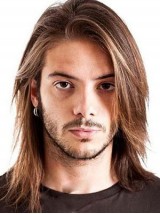 medium Straight Lace  Human  Men Wigs