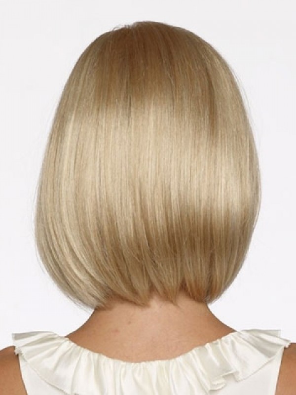 Bob Blonde Short Straight Capless Synthetic Wig
