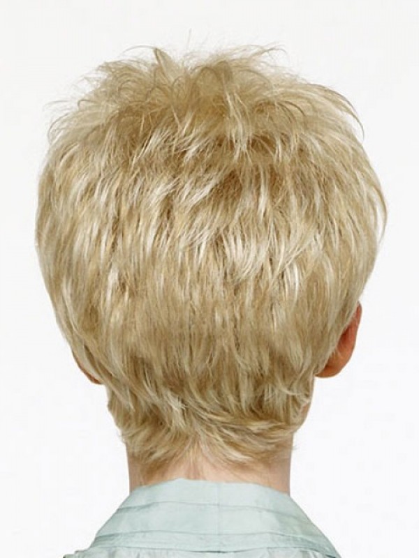 Blonde Short Straight Capless Synthetic Wig