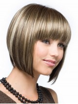 Straight Bob Short Capless Synthetic Wig