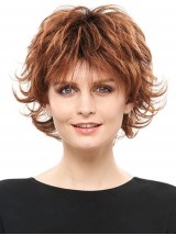 Short Wavy Capless Synthetic Wigs