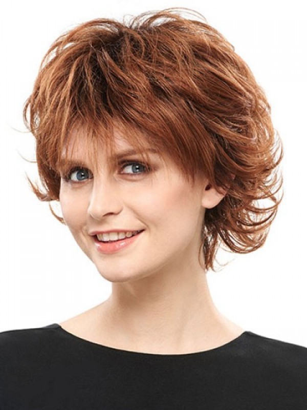 Short Wavy Capless Synthetic Wigs