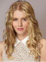 Long Blonde Lace Front Wavy Synthetic Wig
