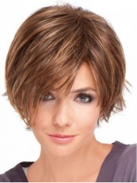 Short Straight Lace Front Synthetic Wig