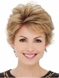 Short Straight Lace Front Synthetic Wigs