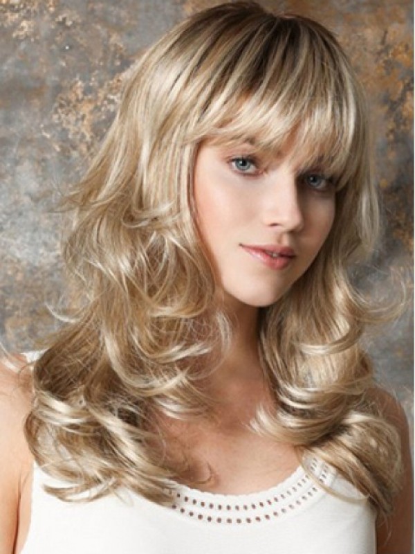 Blonde Long Wavy Capless Synthetic Wigs