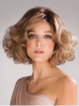 Blonde Short Wavy Capless Synthetic Wig