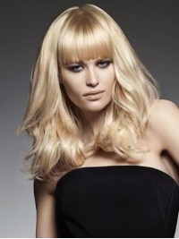 Blonde Long Wavy Capless Synthetic Wig