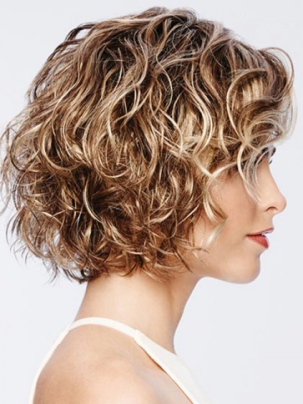 Blonde Short Wavy Synthetic Capless Wigs